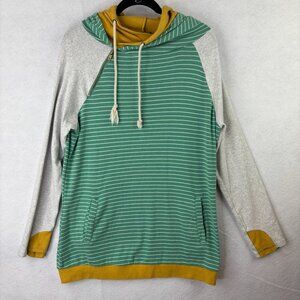 Look Beautiful Hoodie Womens Size XL Shirt Long Sleeve Pockets Drawstring